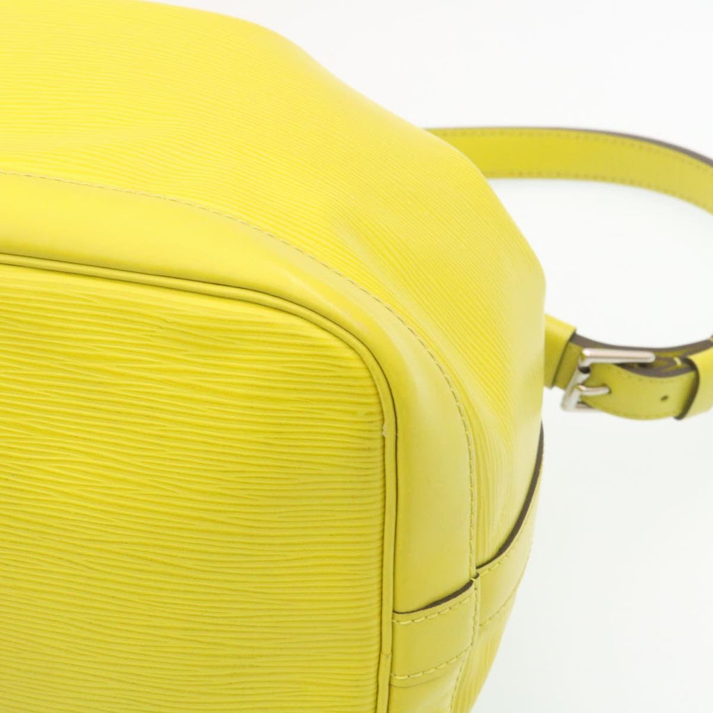 Louis Vuitton Yellow Leather Petit Noe shoulder bag