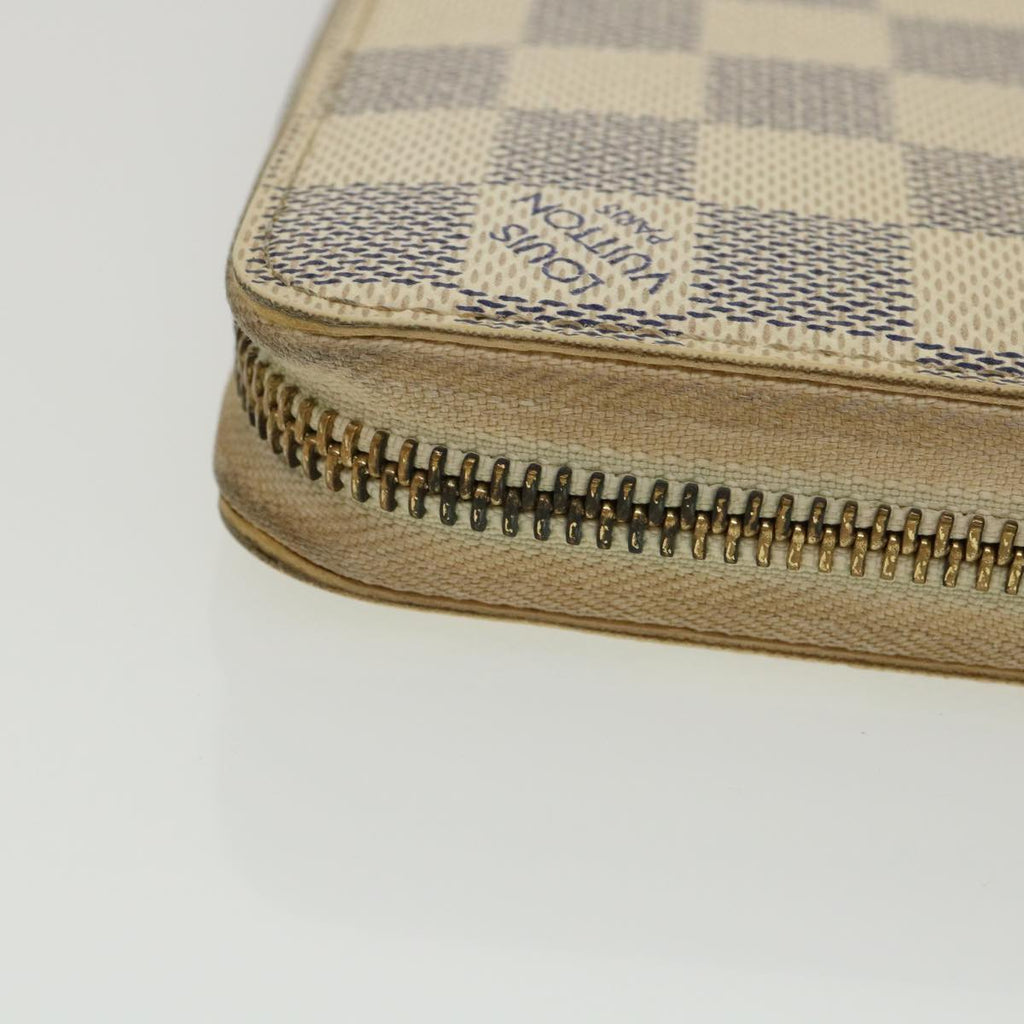 Louis Vuitton Turquoise Canvas Zippy wallet wallet accessories