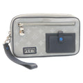 Louis Vuitton Silver Cotton Alpha clutch bag