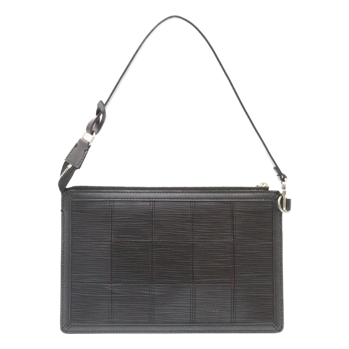 Louis Vuitton Black Steel Pochette accessoires clutch bag