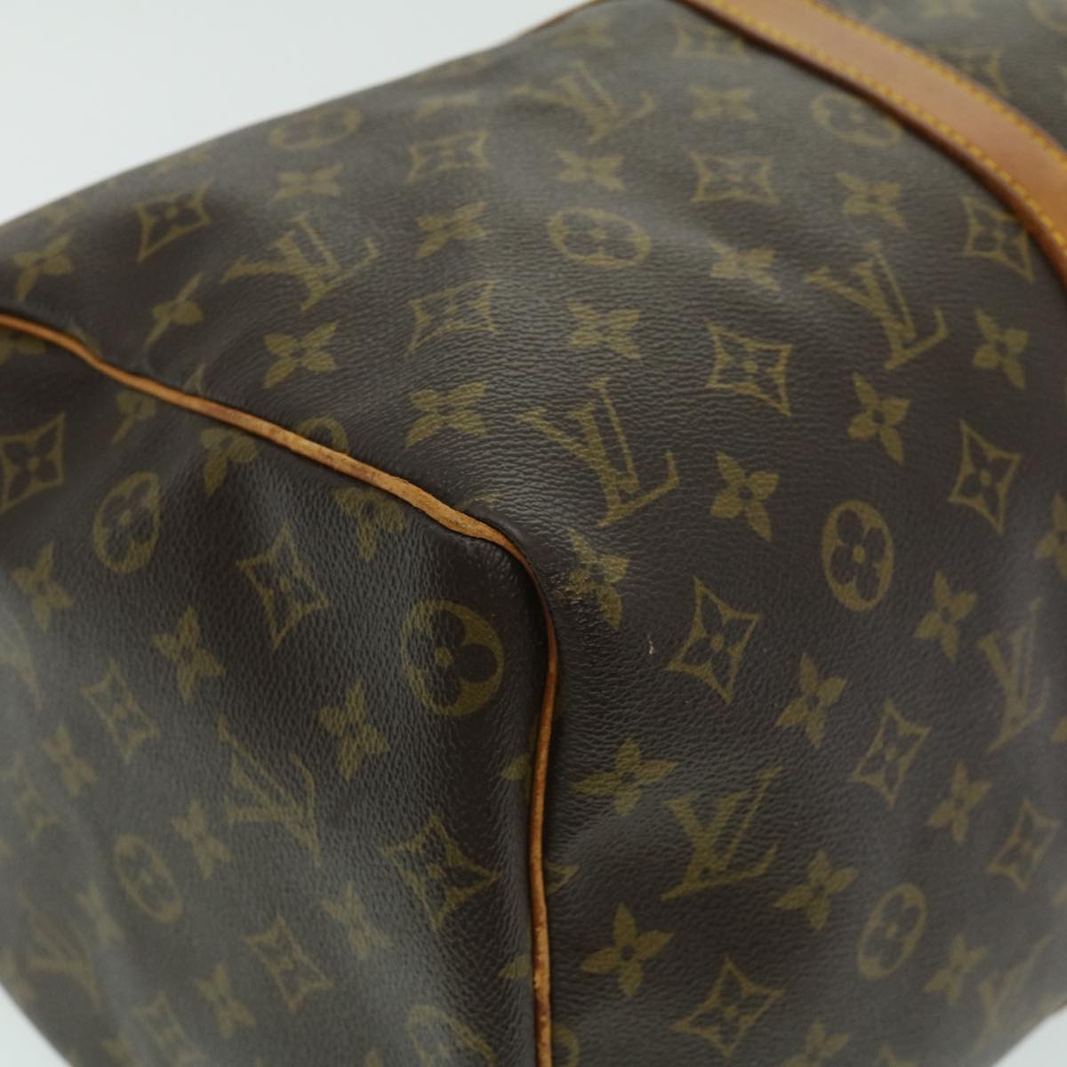 Louis Vuitton Brown Canvas Keepall 45 travel bag