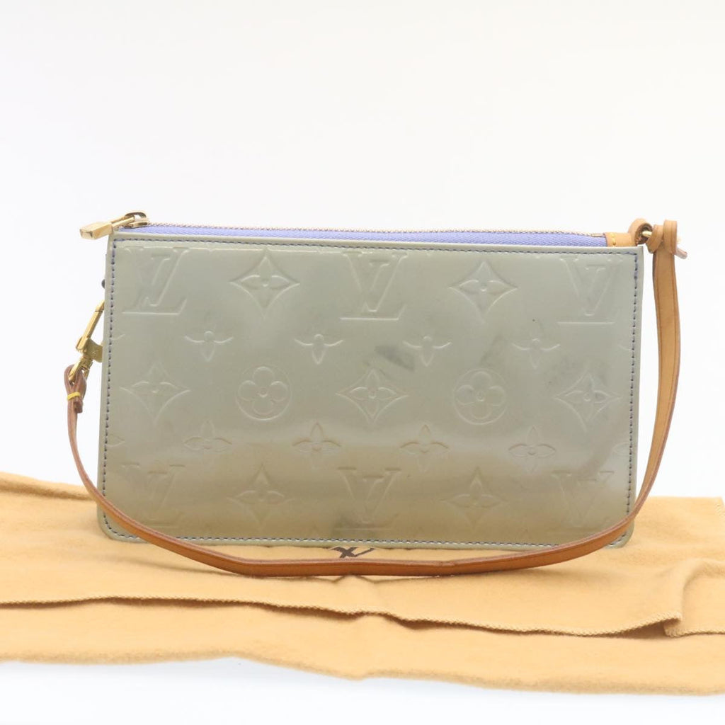 Louis Vuitton Light Blue Patent leather Lexington clutch bag