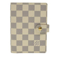 Louis Vuitton White Canvas Couverture agenda de bureau wallet accessories