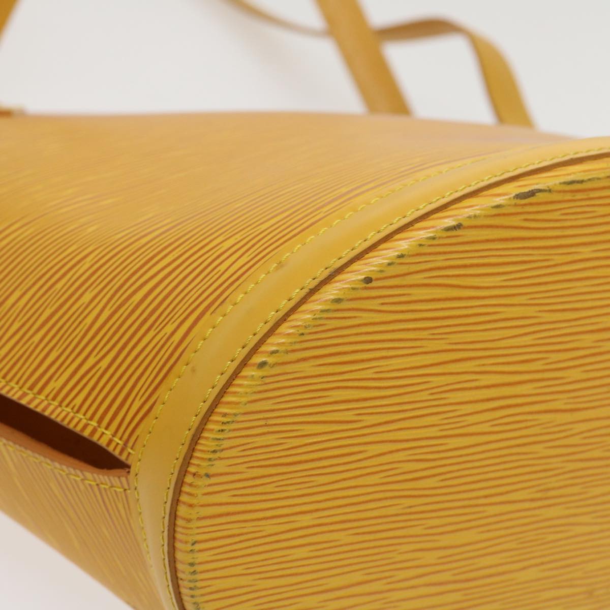 Louis Vuitton Yellow Leather Saint Jacques shoulder bag