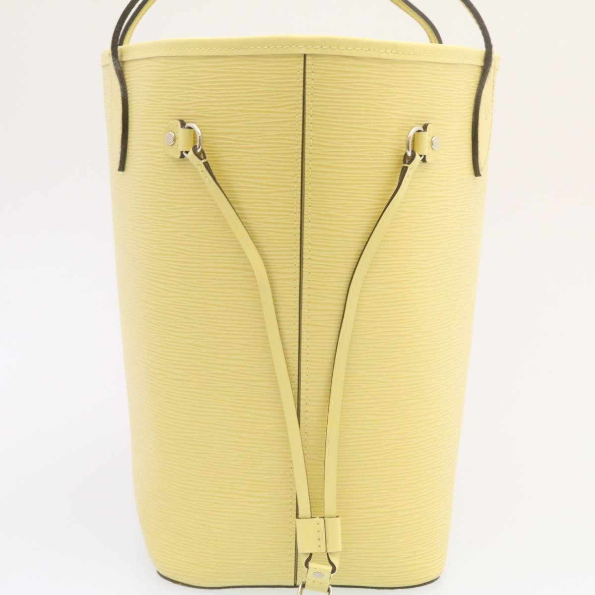 Louis Vuitton Yellow Leather Neverfull MM tote bag