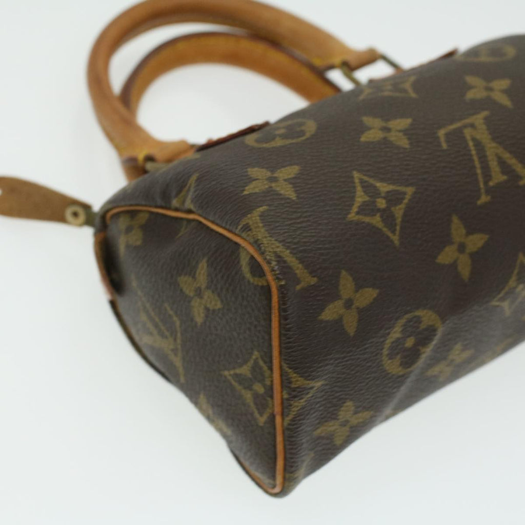 Louis Vuitton Brown Canvas Mini speedy handbag bag