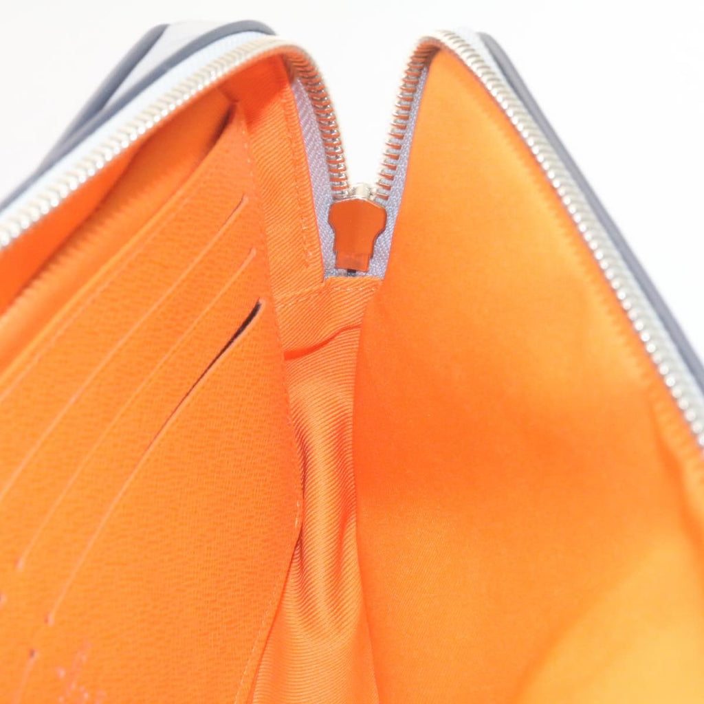 Louis Vuitton Silver Cotton Alpha clutch bag