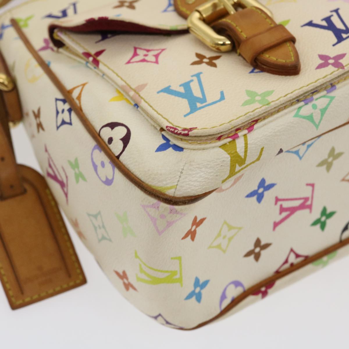 Louis Vuitton White Canvas Lodge shoulder bag