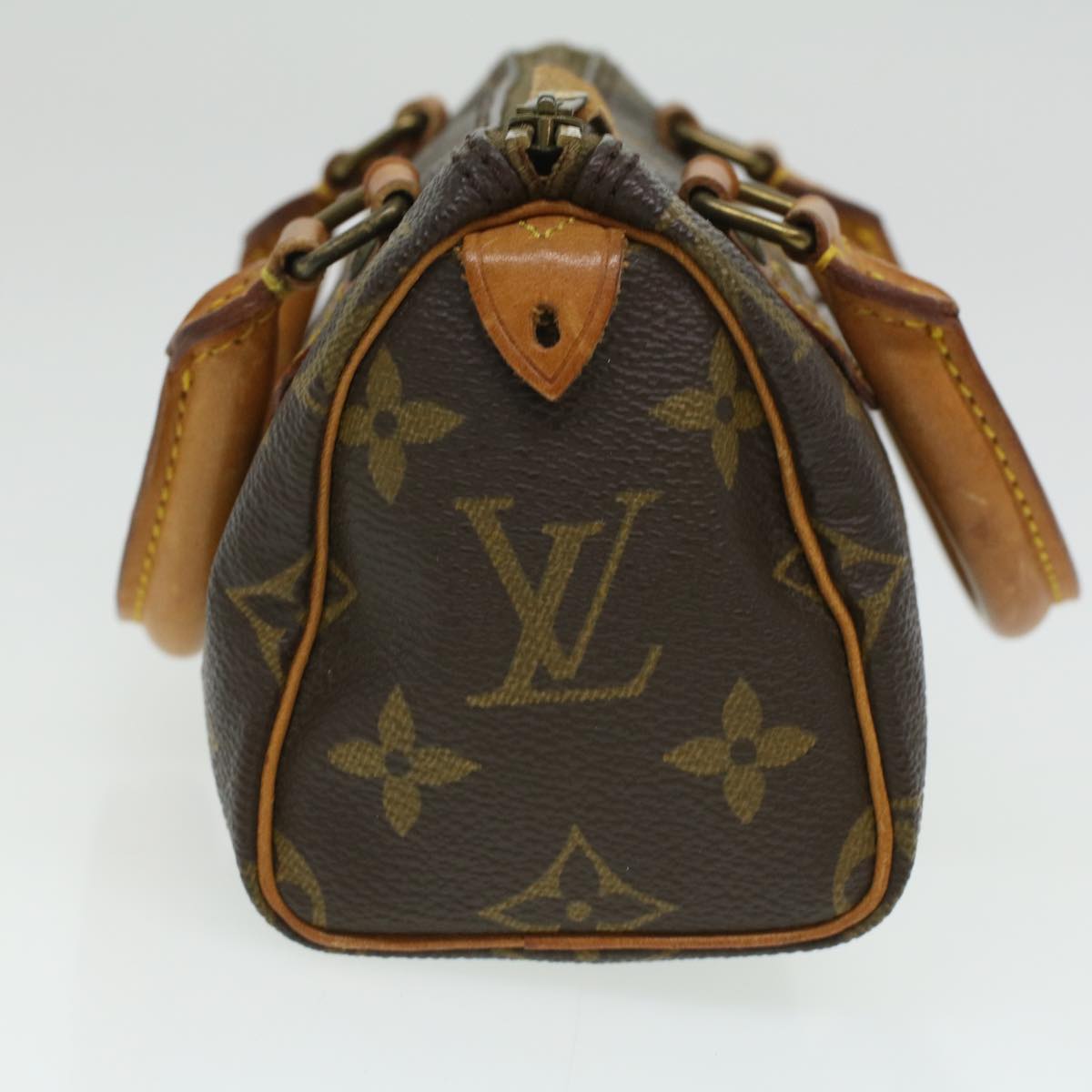 Louis Vuitton Brown Canvas Mini speedy handbag bag