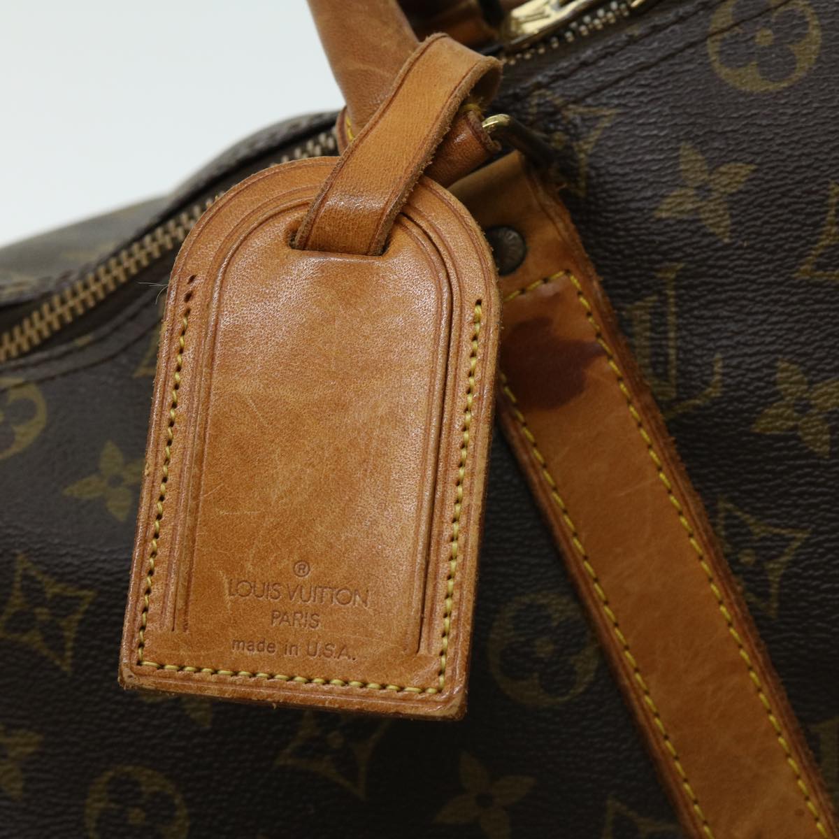 Louis Vuitton Brown Canvas Keepall 45 travel bag