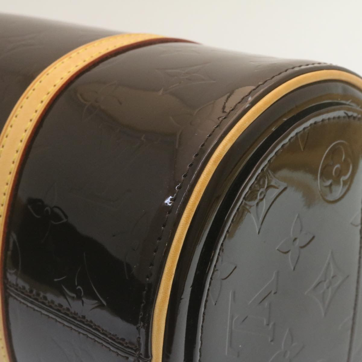 Louis Vuitton Anthracite Patent leather Bedford handbag bag