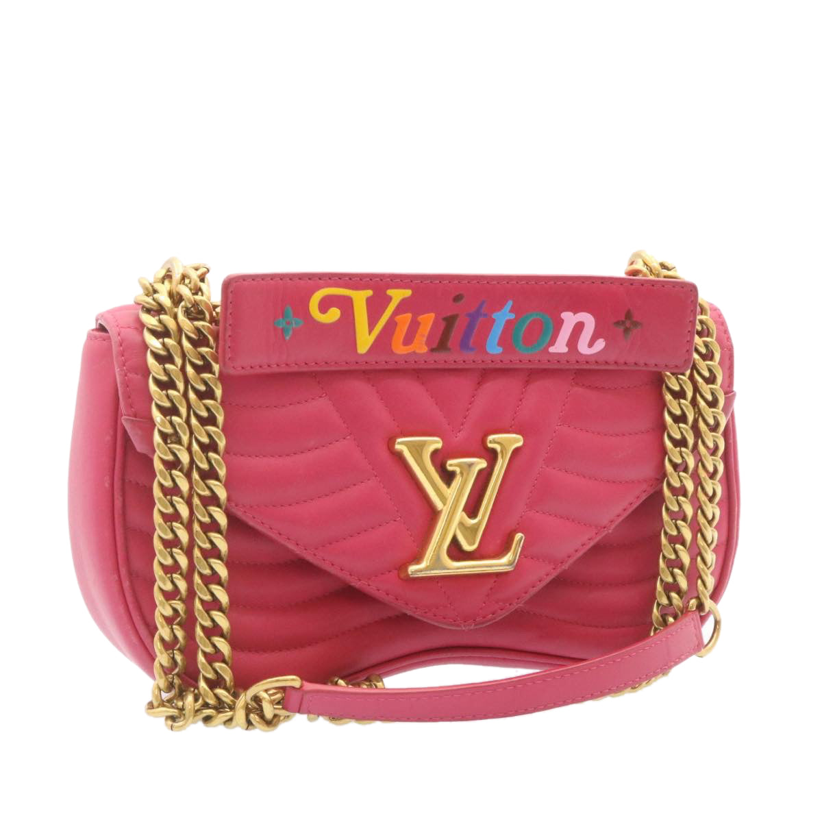 Louis Vuitton Pink Leather New wave shoulder bag