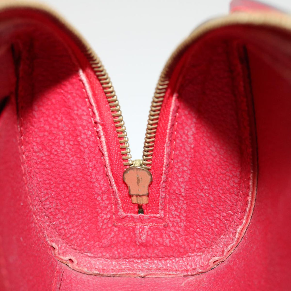 Louis Vuitton Red Leather Dauphine clutch bag