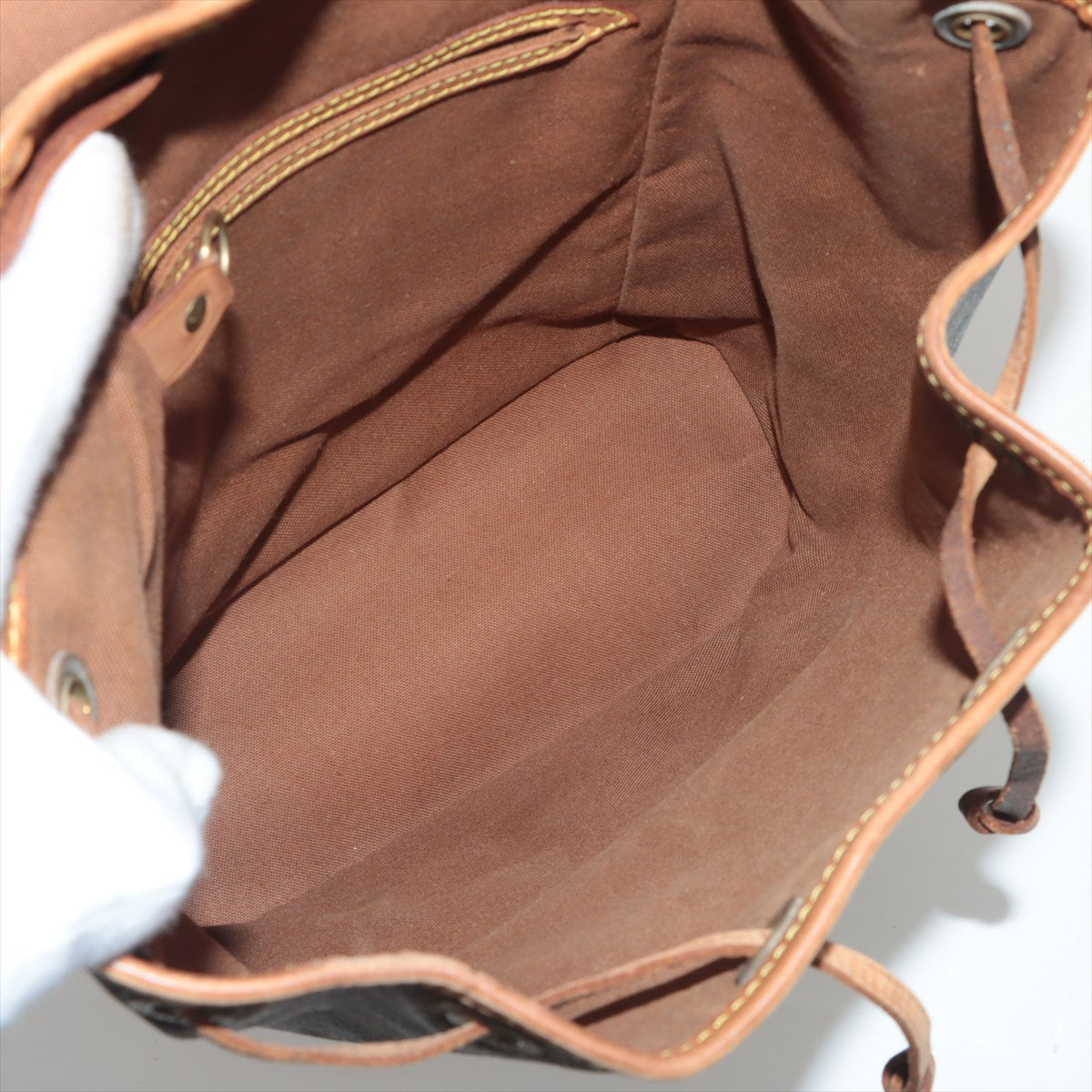 Louis Vuitton Brown Leather Montsouris shoulder bag