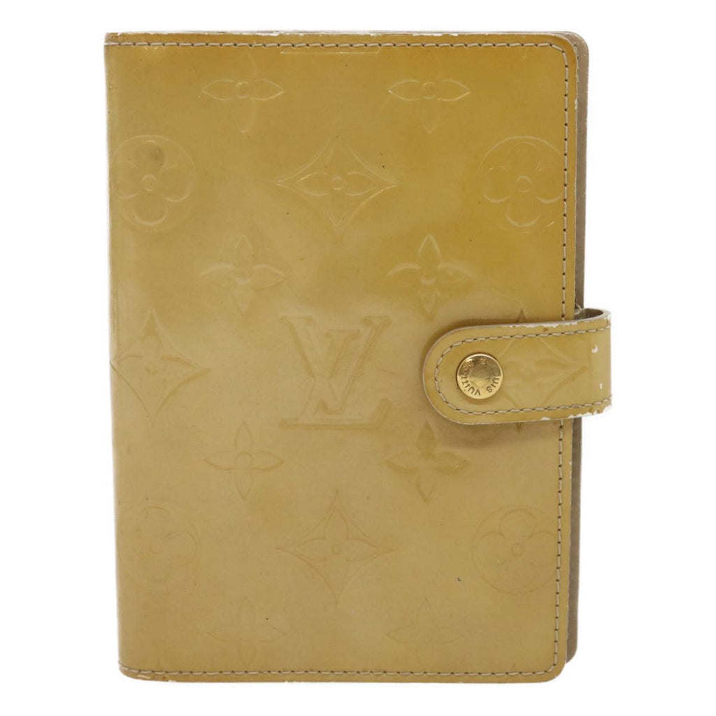 Louis Vuitton Beige Patent leather Agenda wallet accessories