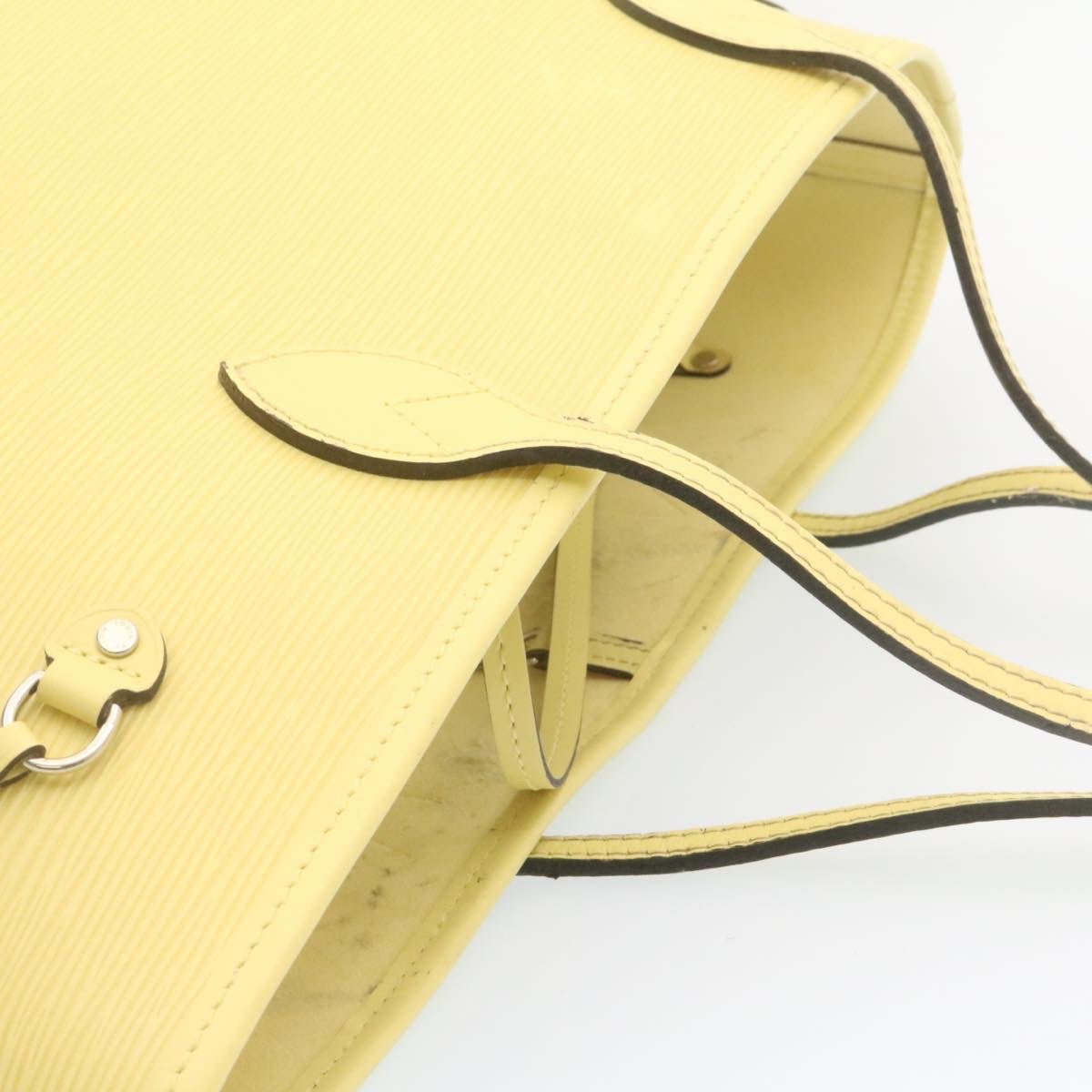Louis Vuitton Yellow Leather Neverfull MM tote bag