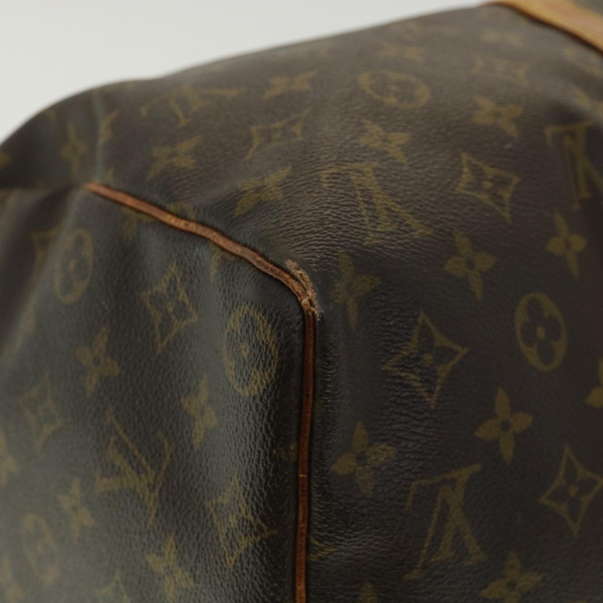 Louis Vuitton Brown Canvas Keepall 45 travel bag