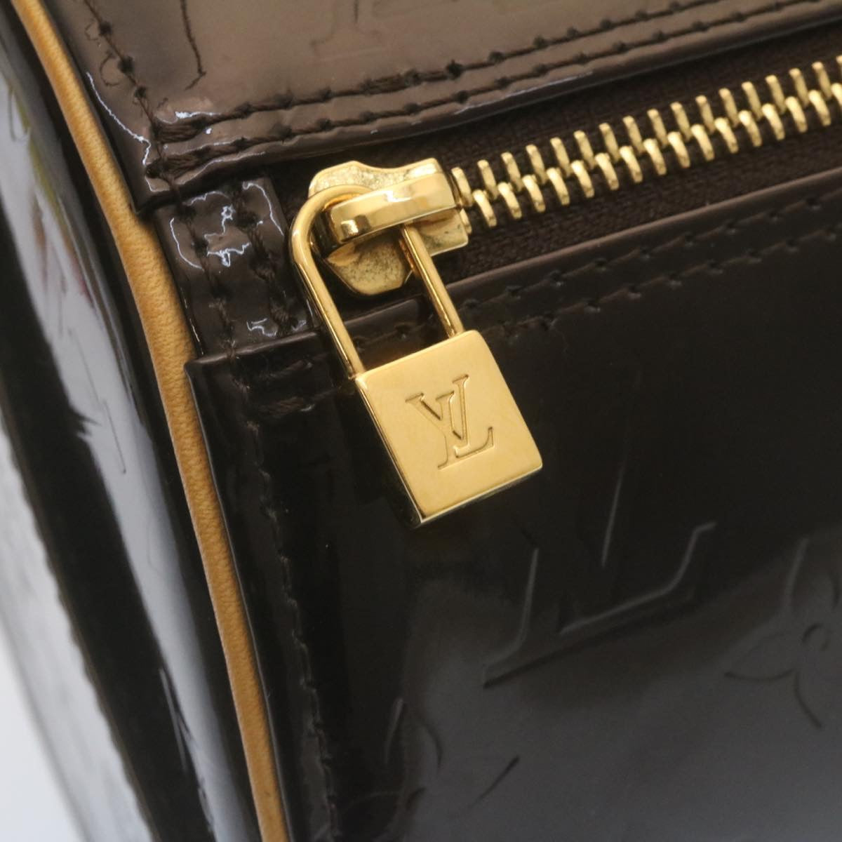 Louis Vuitton Anthracite Patent leather Bedford handbag bag