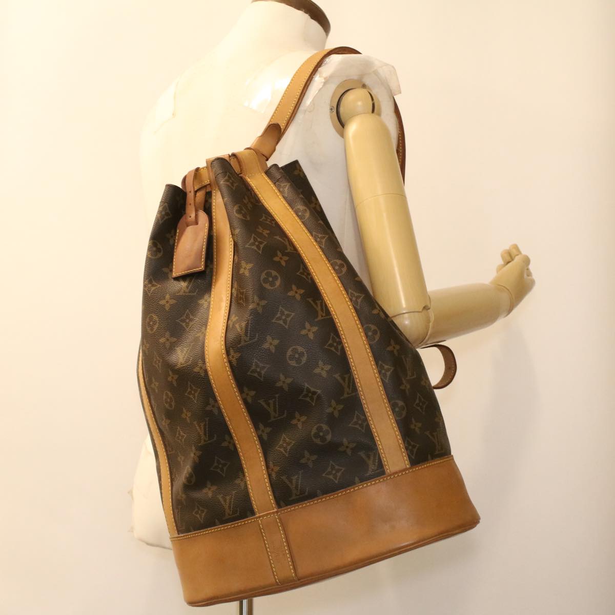 Louis Vuitton Brown Canvas Randonnee shoulder bag