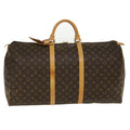 Louis Vuitton Brown Canvas Keepall 60 travel bag