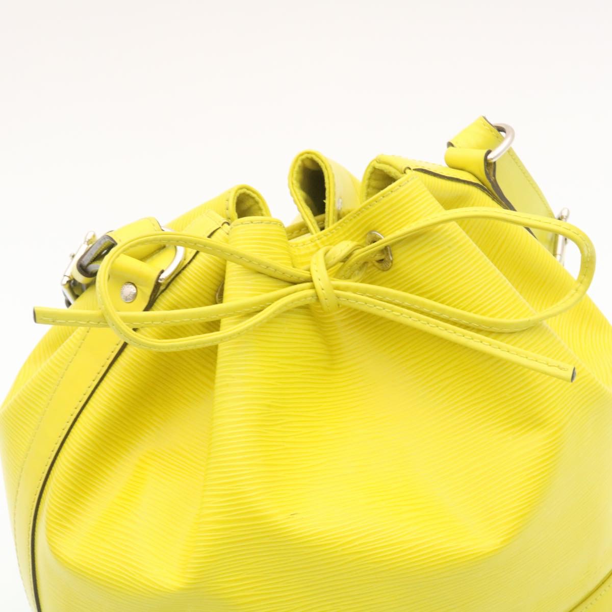 Louis Vuitton Yellow Leather Petit Noe shoulder bag