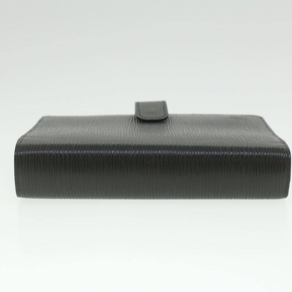 Louis Vuitton Black Leather Agenda cover wallet accessories