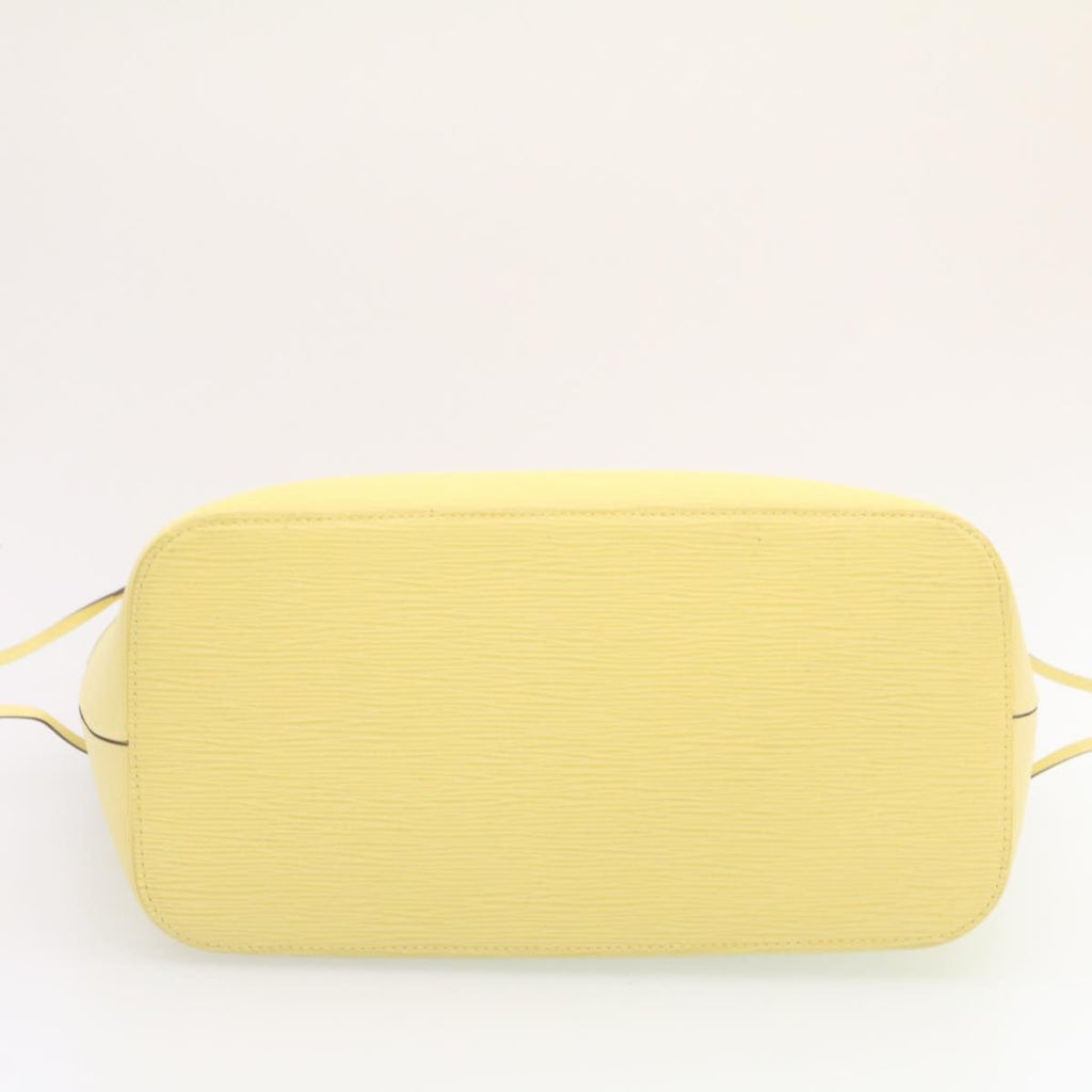 Louis Vuitton Yellow Leather Neverfull MM tote bag