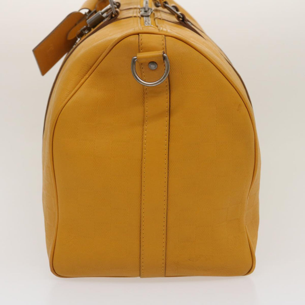Louis Vuitton Yellow Leather Keepall 45 travel bag