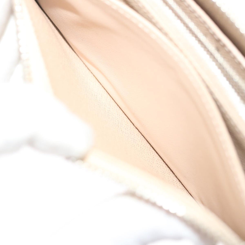 Louis Vuitton Beige Leather Portefeuille Clemence wallet accessories
