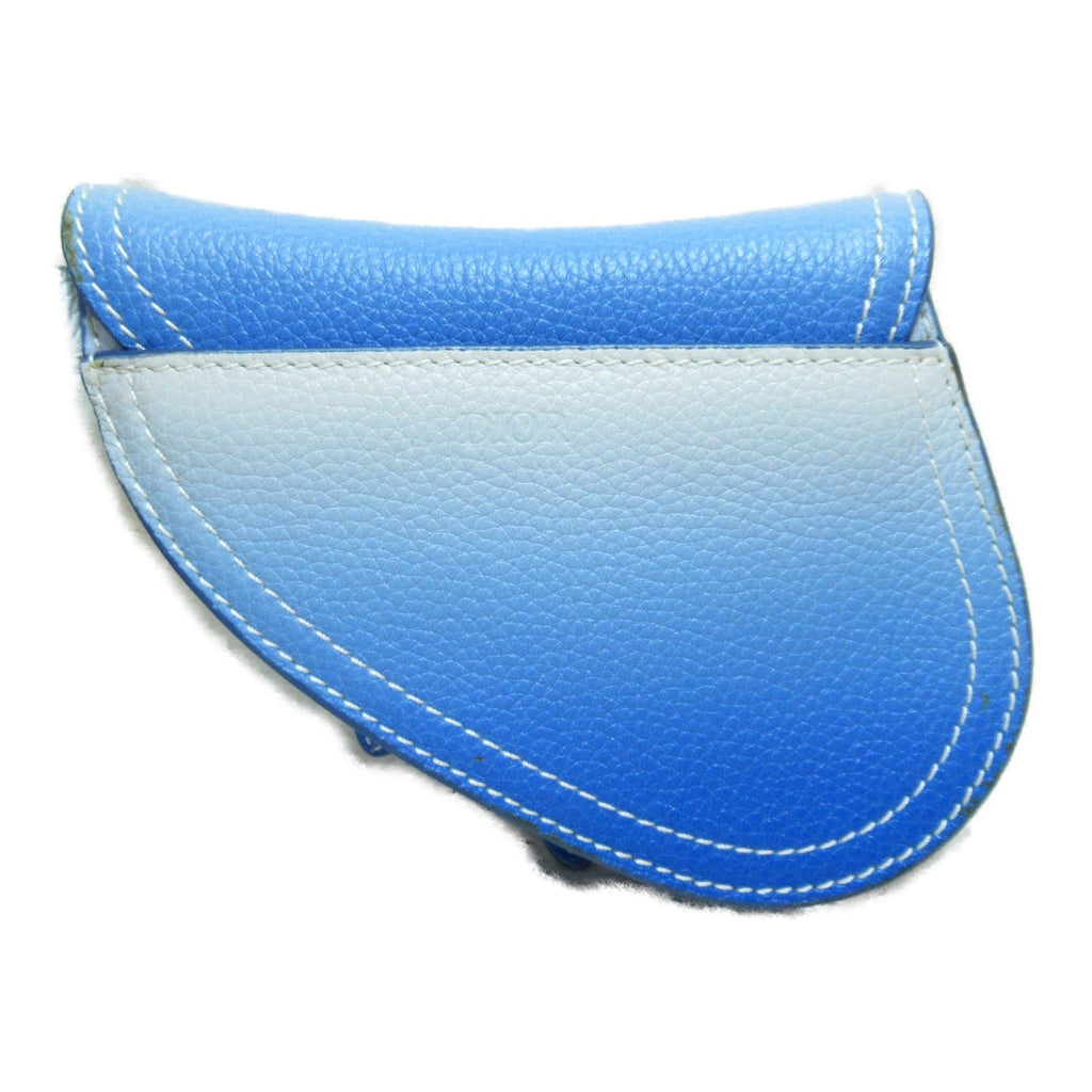 Dior Saddle pouch Blue Blue gradation leather