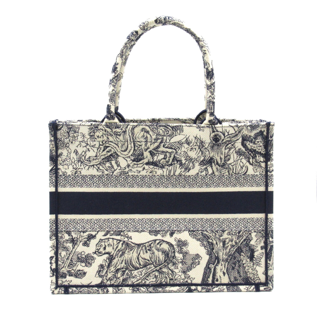 Dior Book tote Navy White canvas M1296ZRGO_M928