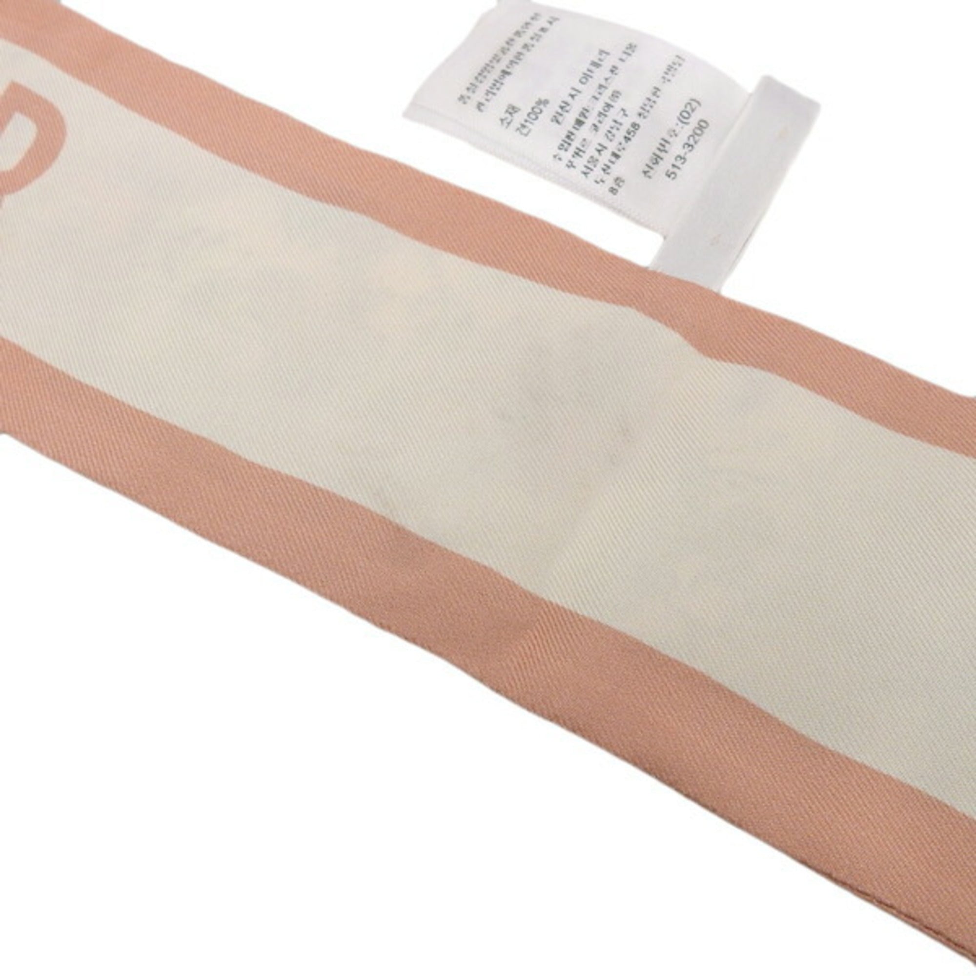 CHRISTIAN DIOR Silk Mitza Logo Twilly 15MIF106I611 Pink Ladies
