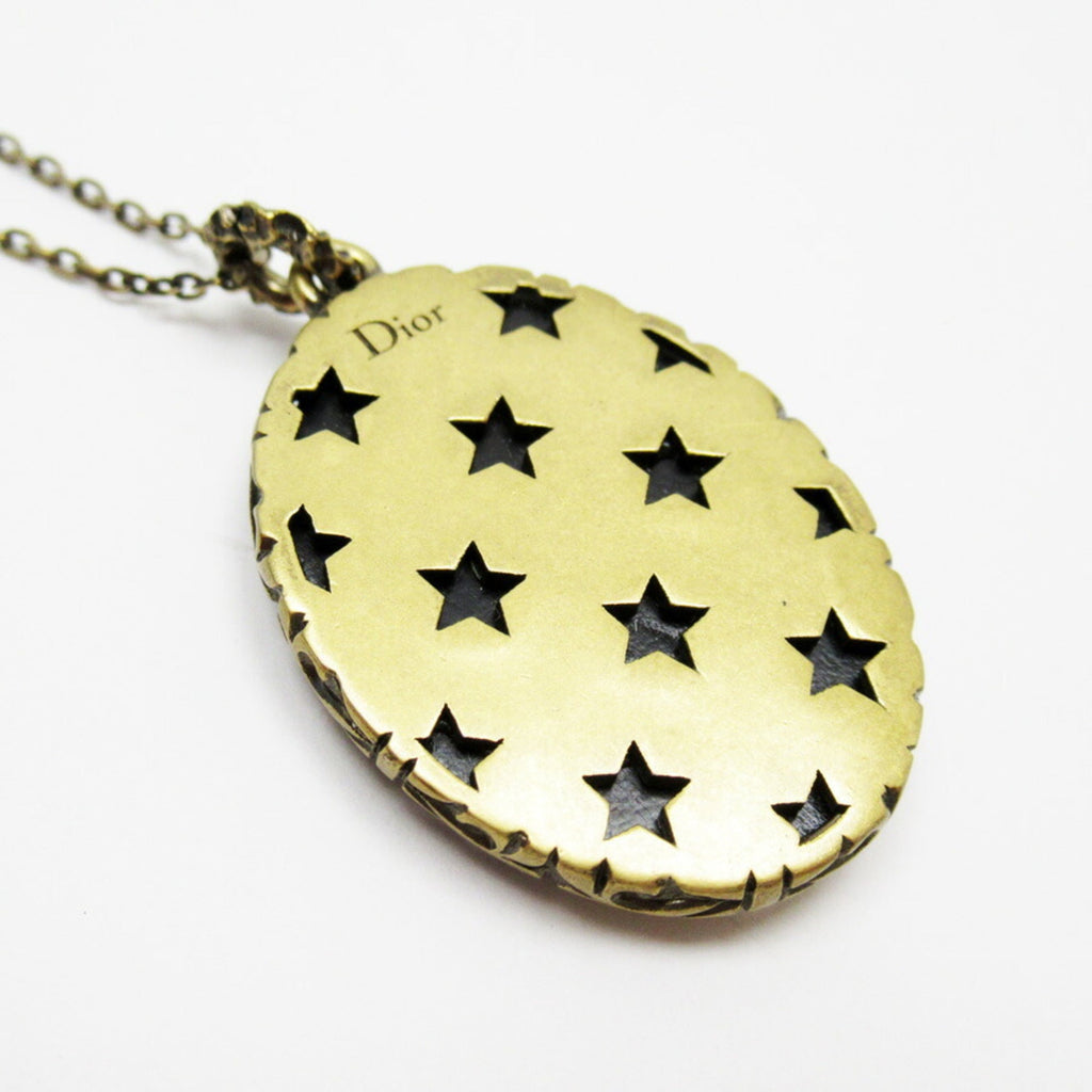 Christian Dior Necklace Pendant Black Gold