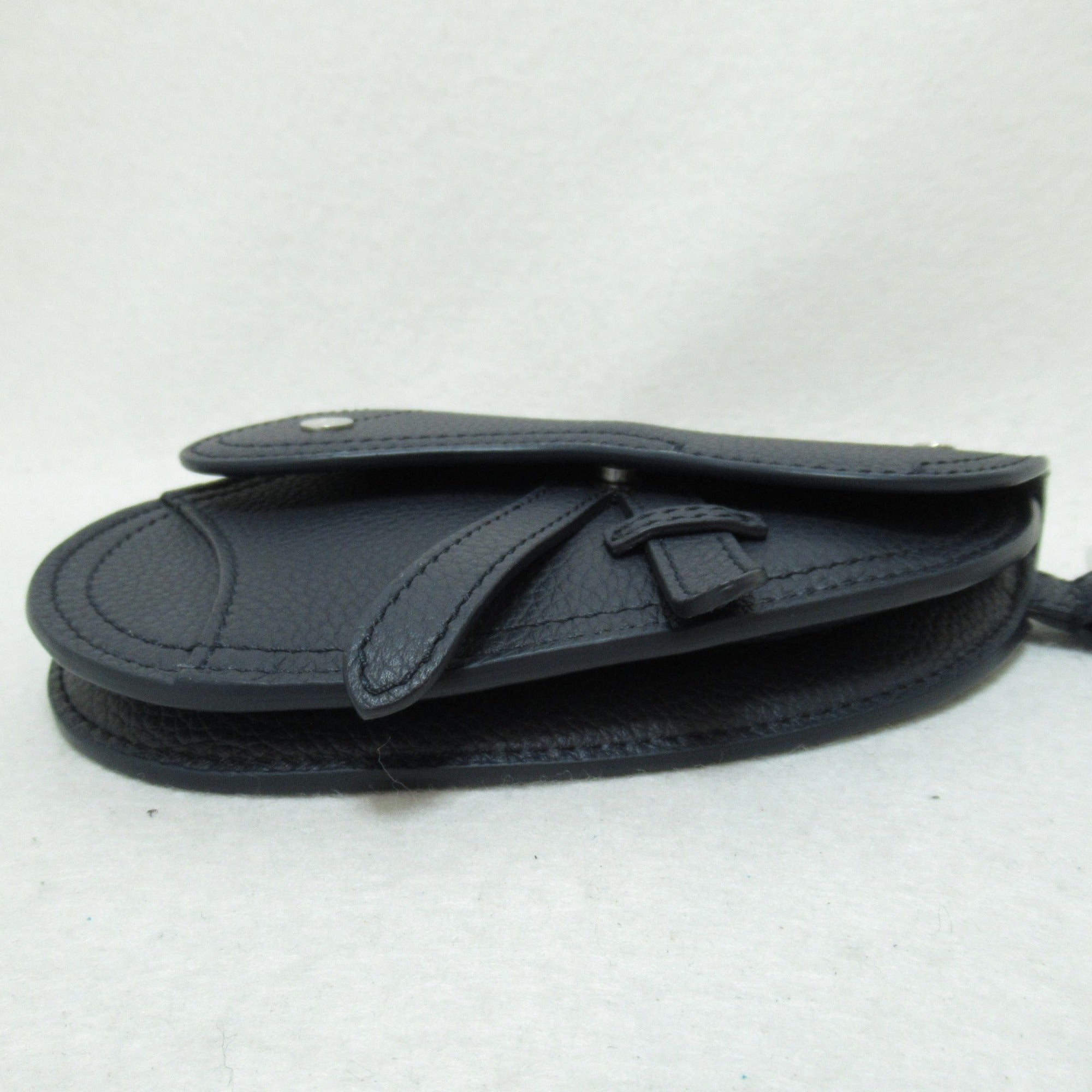 Dior Saddle pouch Navy leather