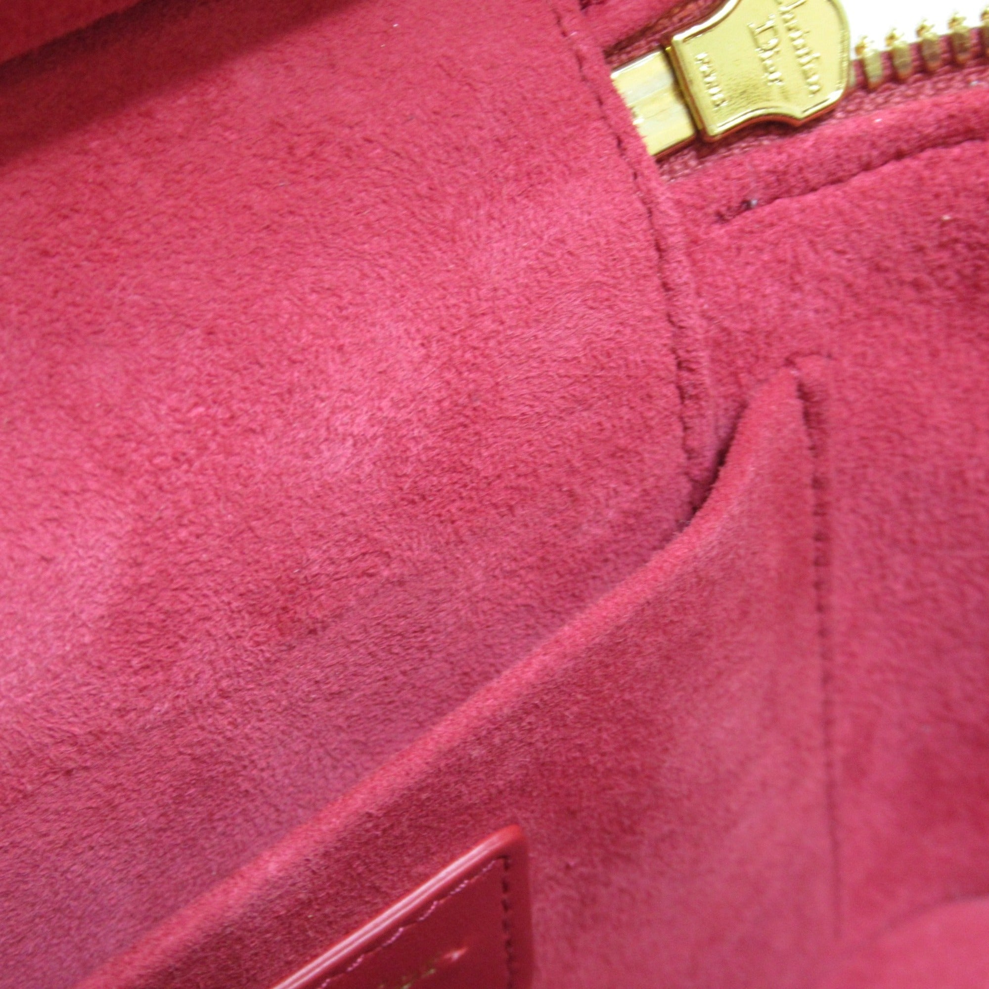 Dior Vanity Shoulder Bag Red Lambskin [sheep leather] S5488UNTR