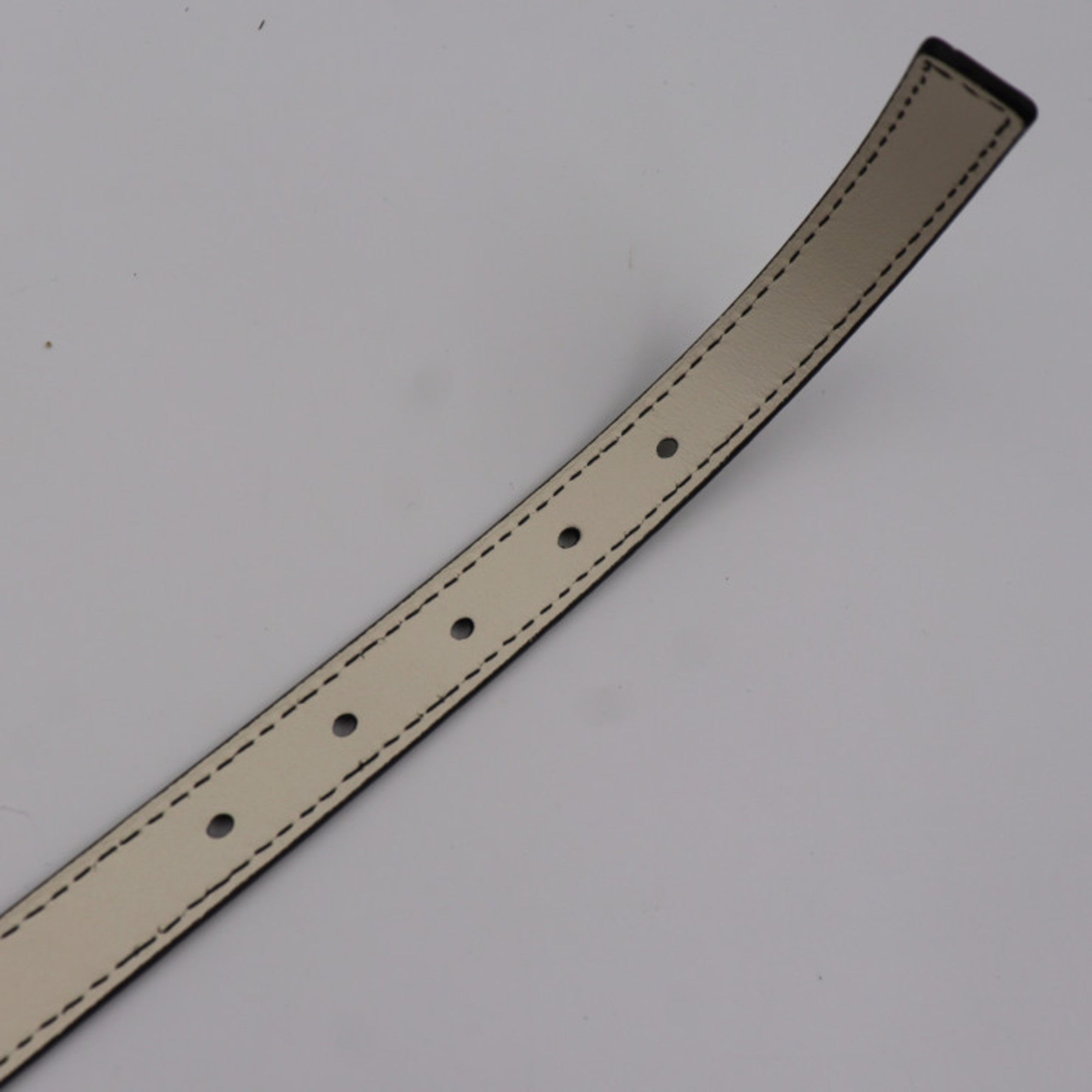 CHRISTIAN DIOR D-FENCE defense belt leather ivory system gold metal fittings logo narrow