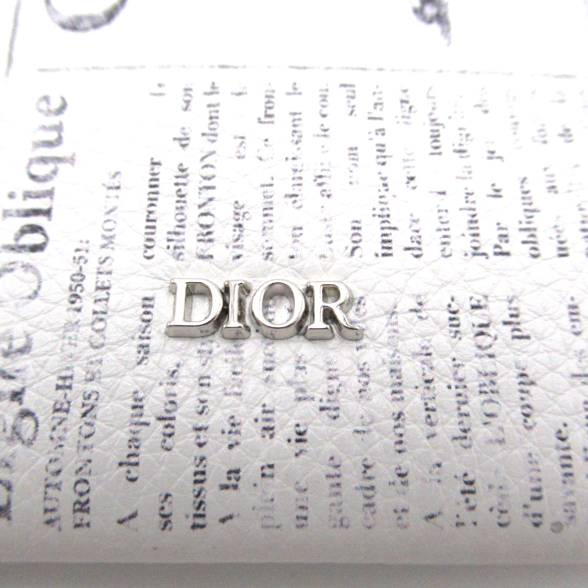Dior Phone holder White leather