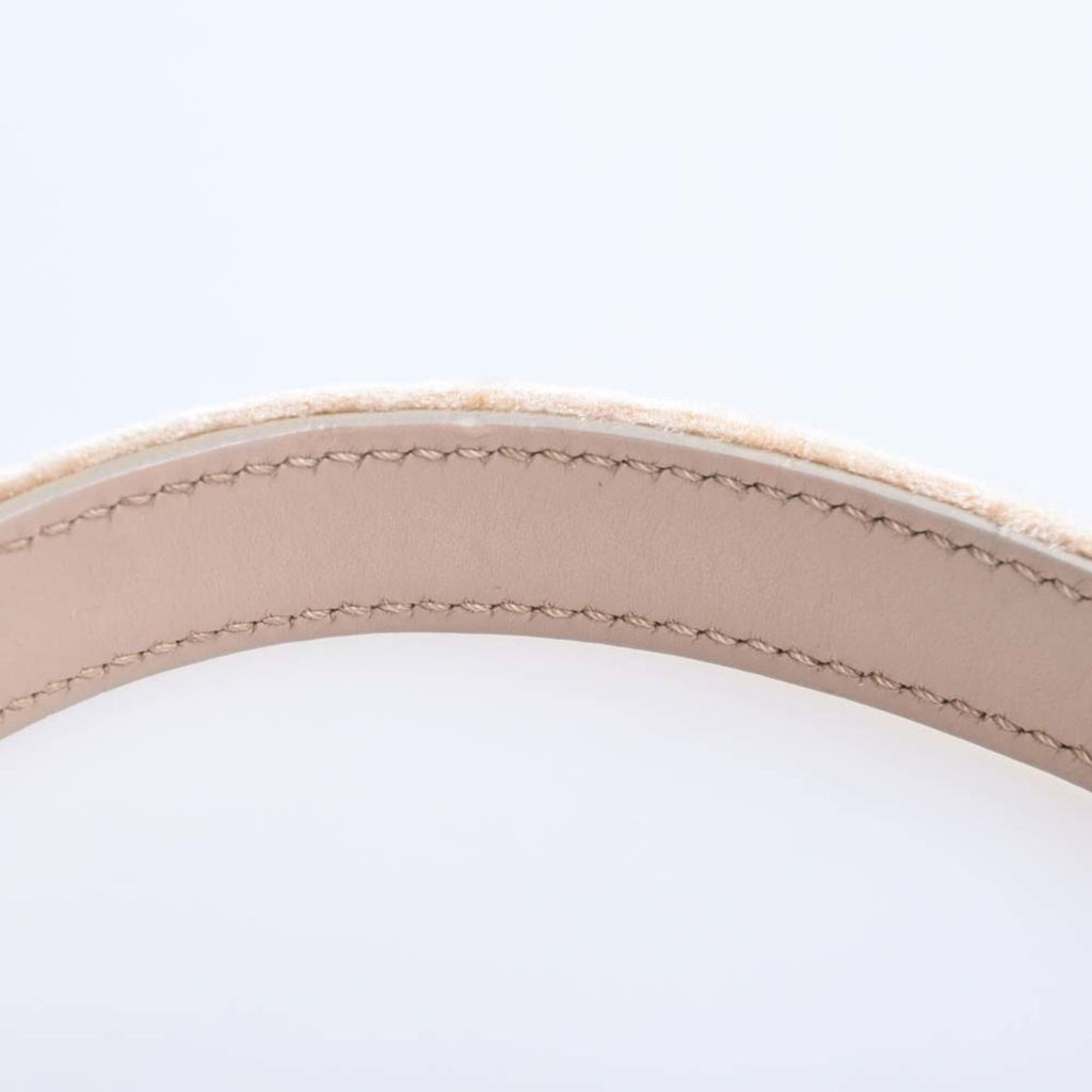 CHRISTIAN DIOR Romantic Trotter Leather Handbag Beige Ladies