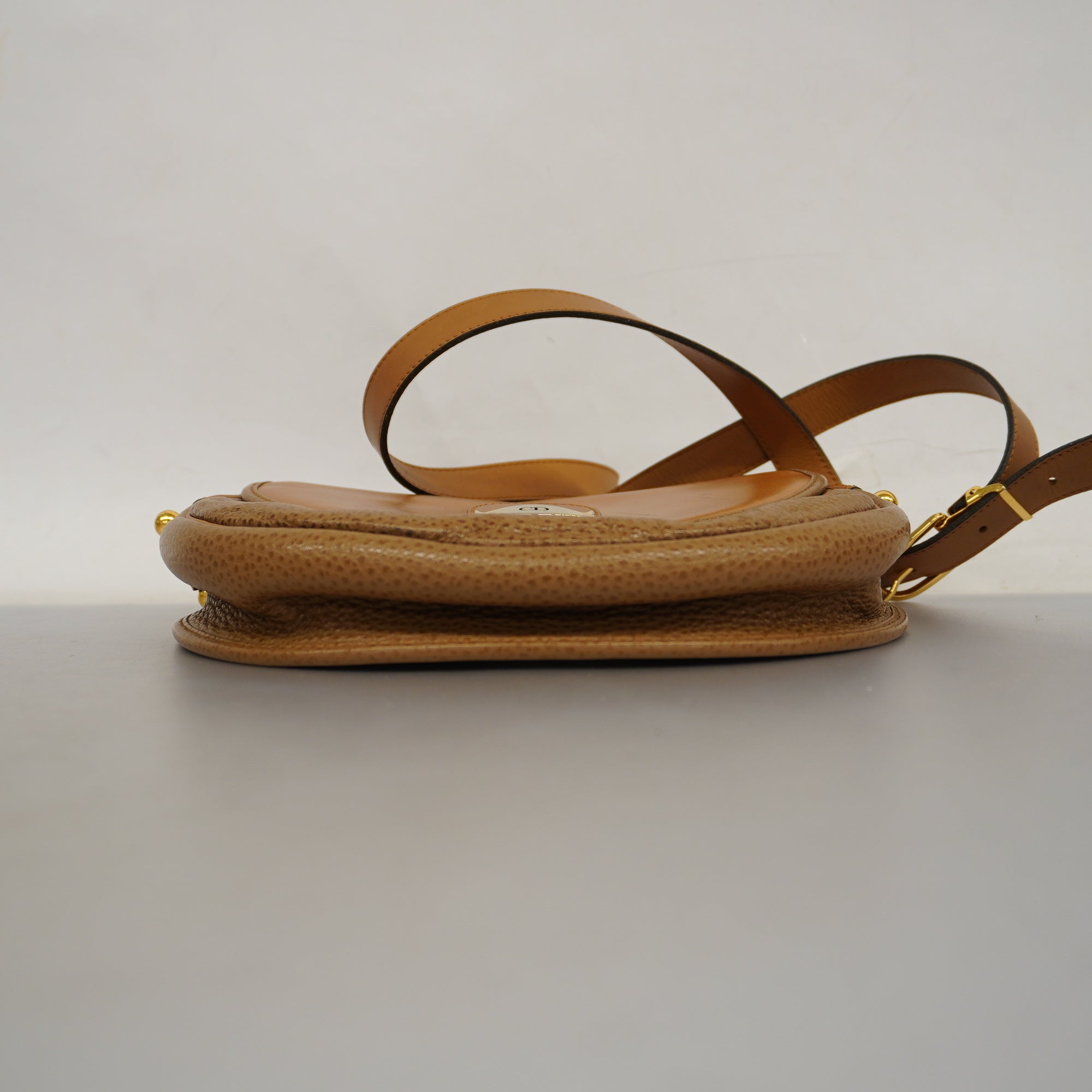 CHRISTIAN DIORAuth  Shoulder Bag Women's Leather Brown