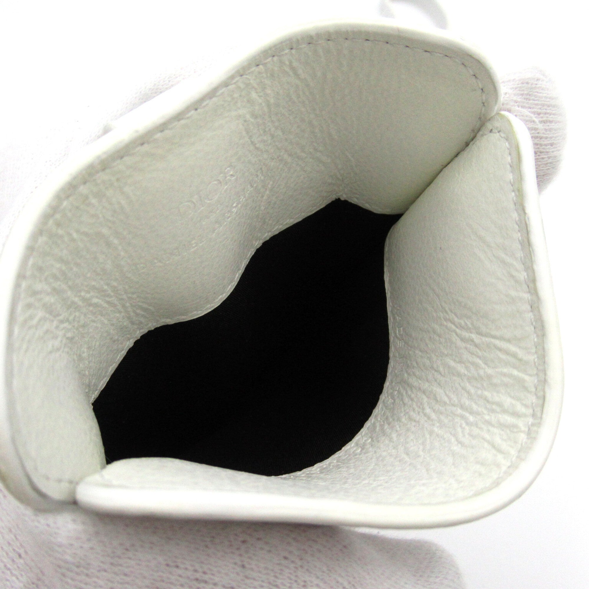 Dior Phone holder White leather