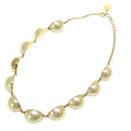 CHRISTIAN DIOR dior gold metal choker necklace