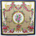 CHRISTIAN DIOR Silk Scarf Muffler Navy Multicolor Women's