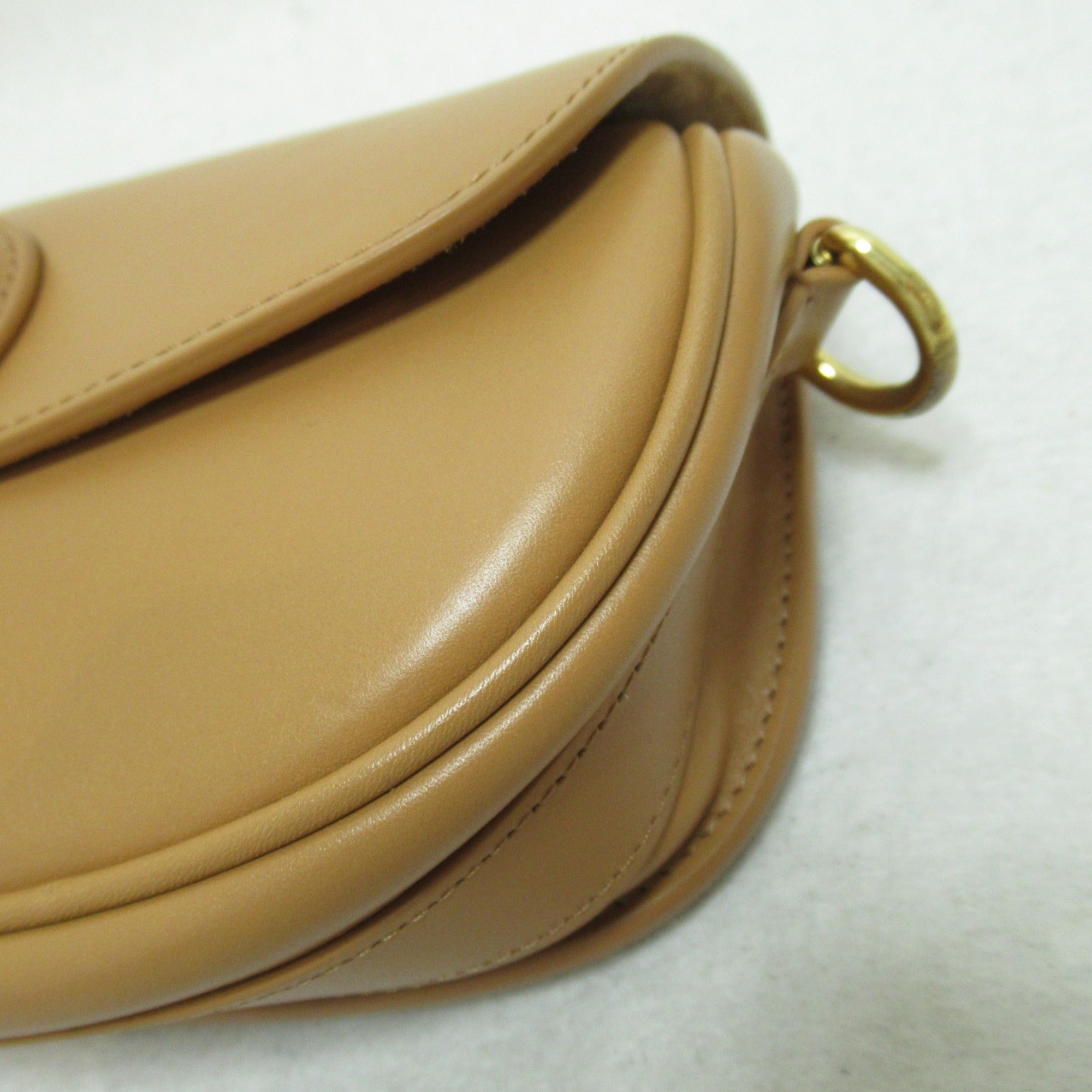 Dior Shoulder Bag Brown Camel leather
