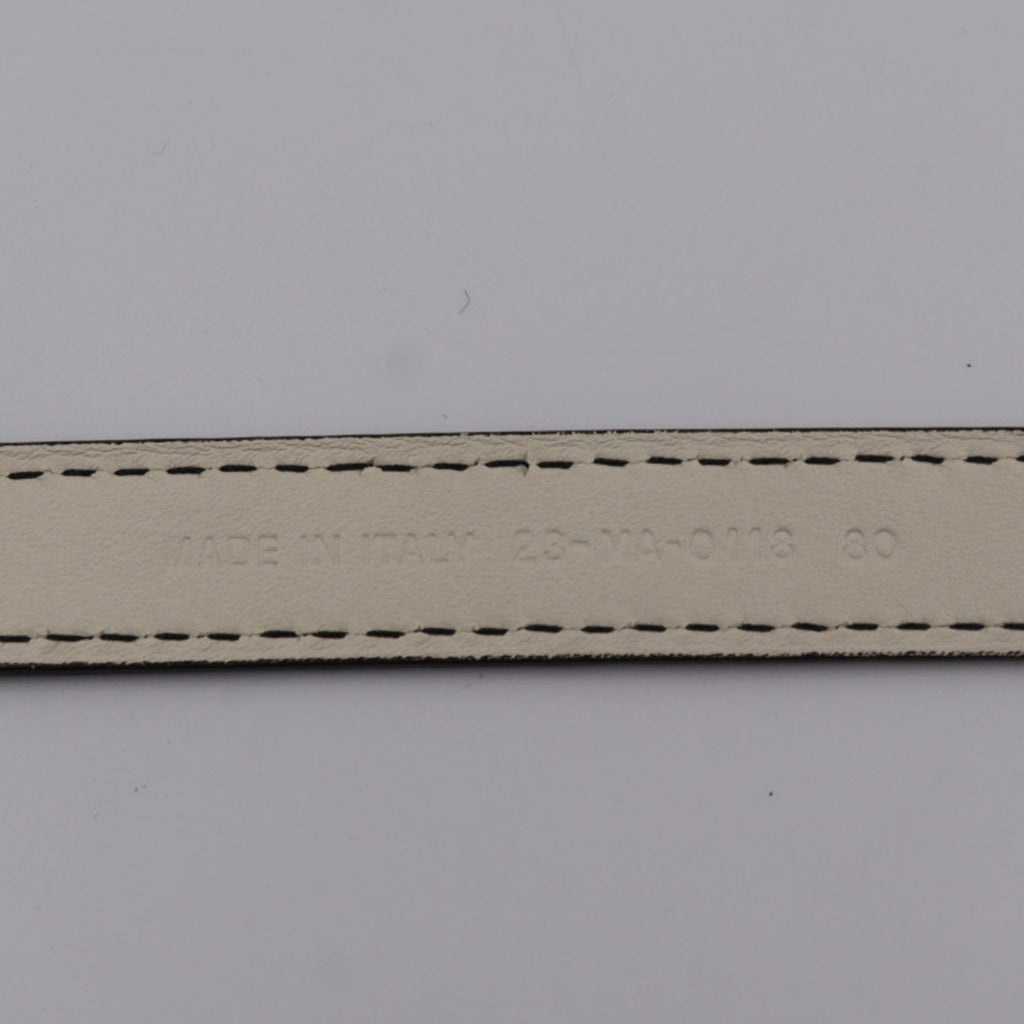 CHRISTIAN DIOR D-FENCE defense belt leather ivory system gold metal fittings logo narrow