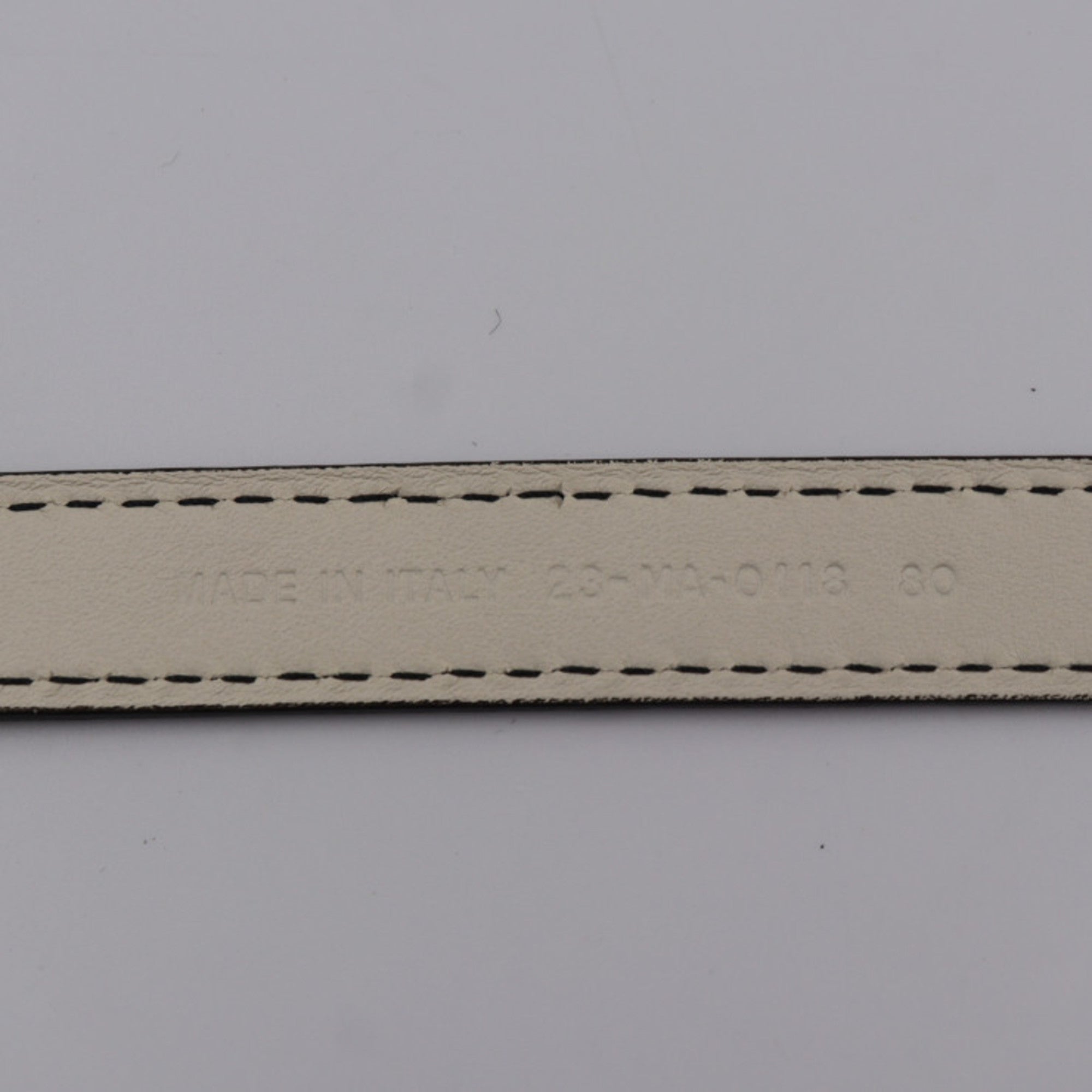 CHRISTIAN DIOR D-FENCE defense belt leather ivory system gold metal fittings logo narrow