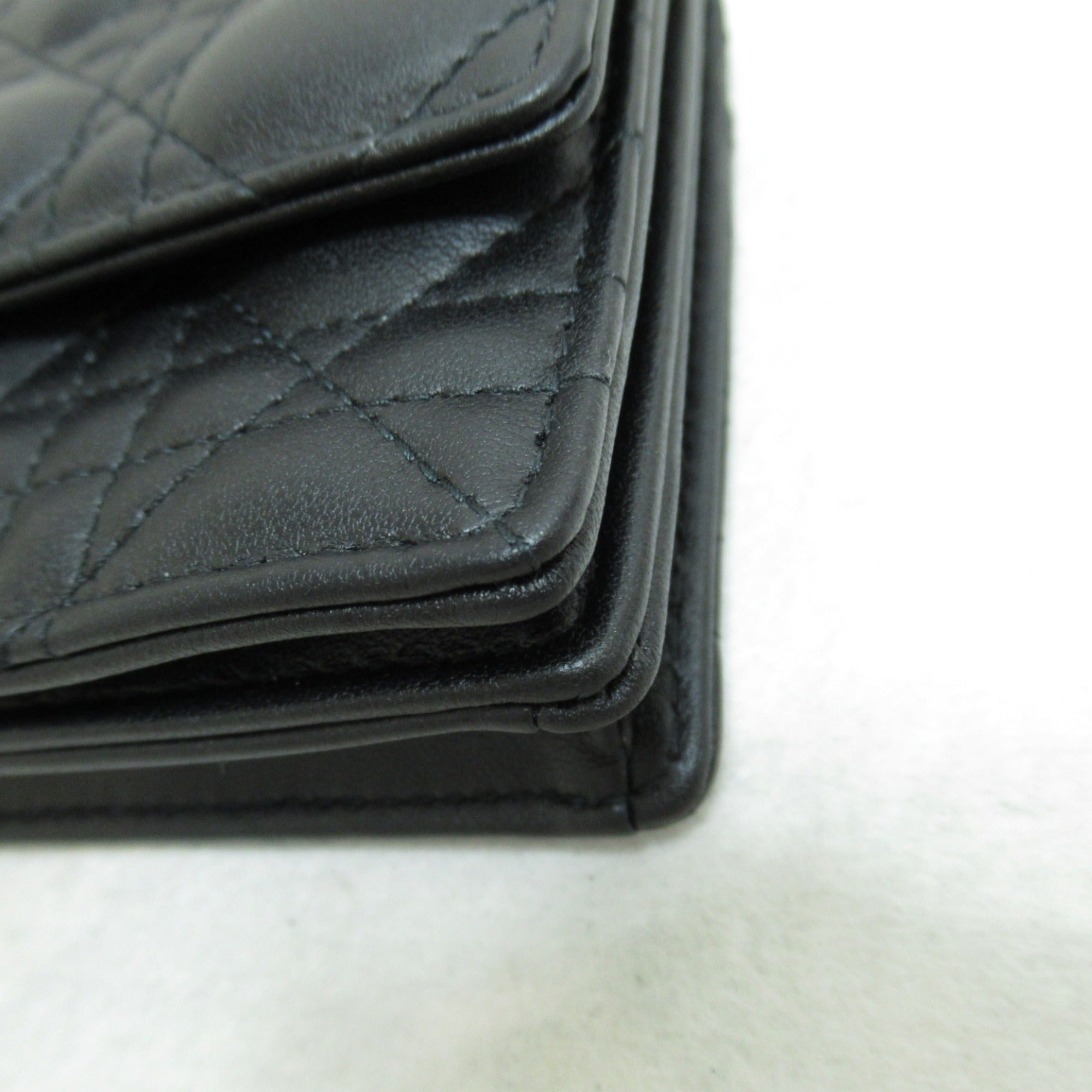 Dior top handle clutch bag Black leather S0980ONMJ M900