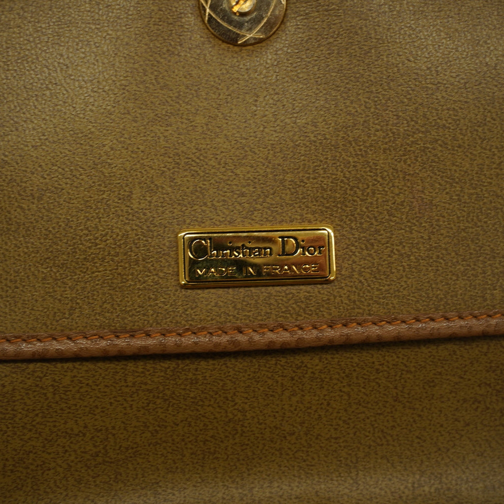 CHRISTIAN DIORAuth  Shoulder Bag Women's Leather Brown