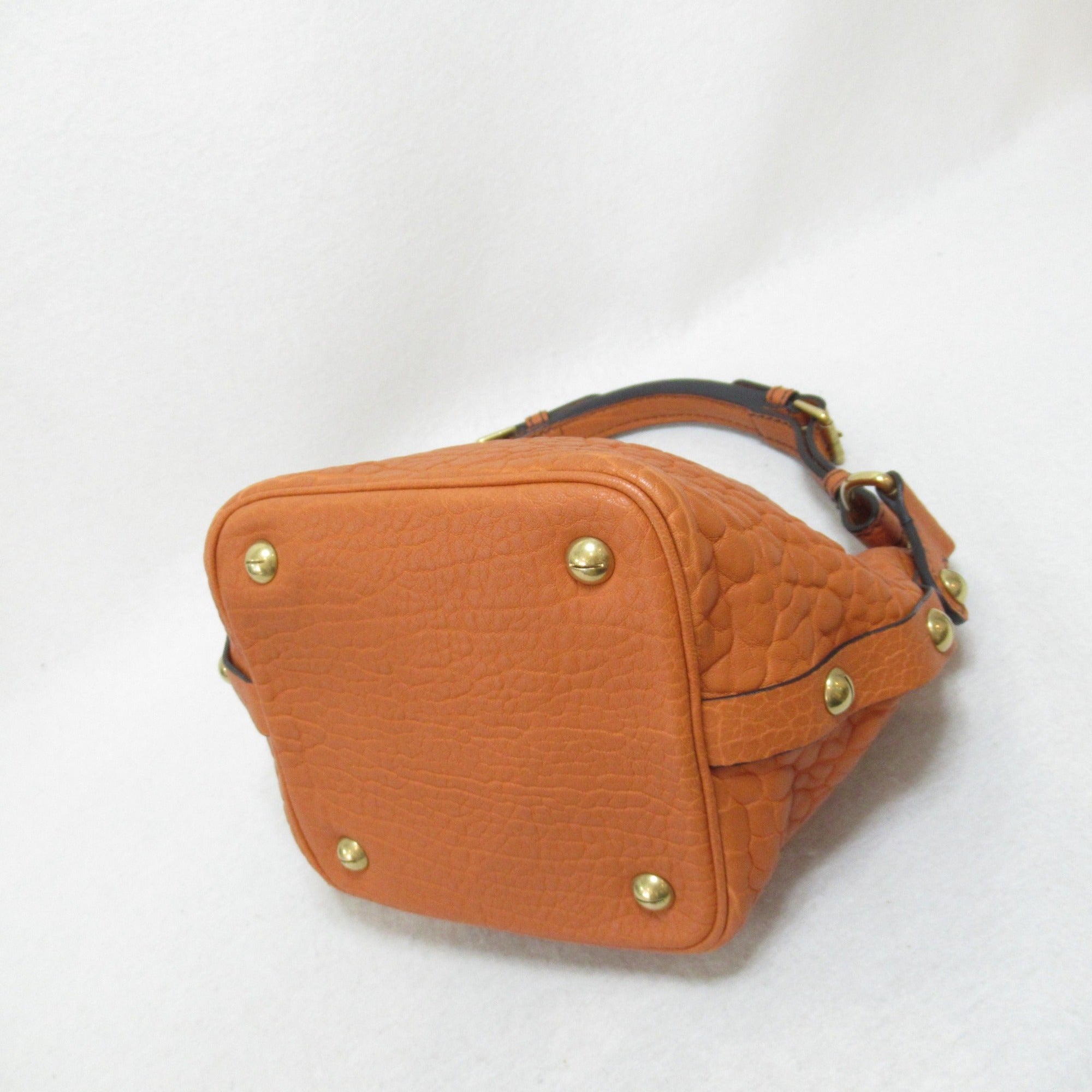 Dior One Shoulder Bag Orange leather