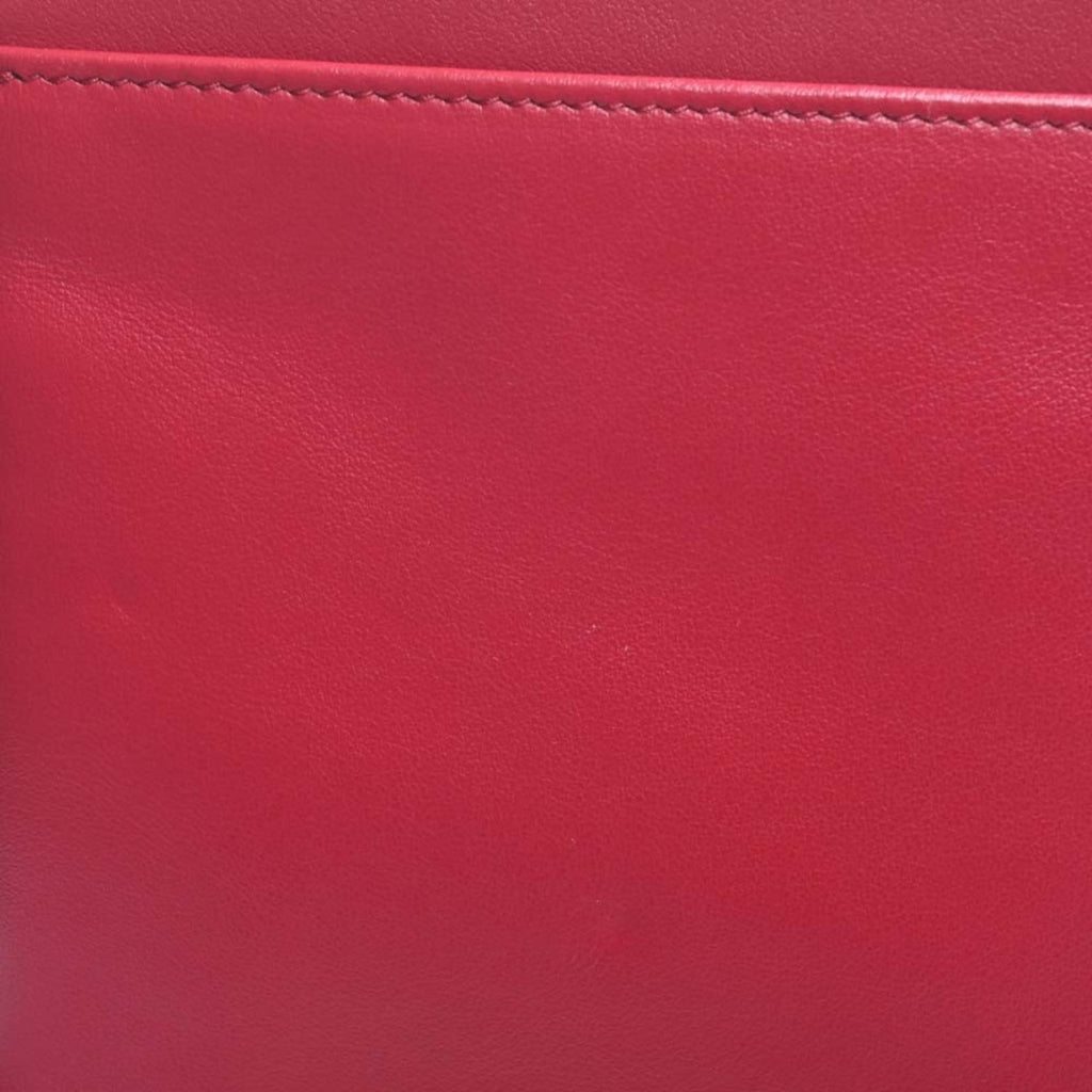 CHRISTIAN DIOR Oblique Leather World Tour Messenger Bag Shoulder Red Women's