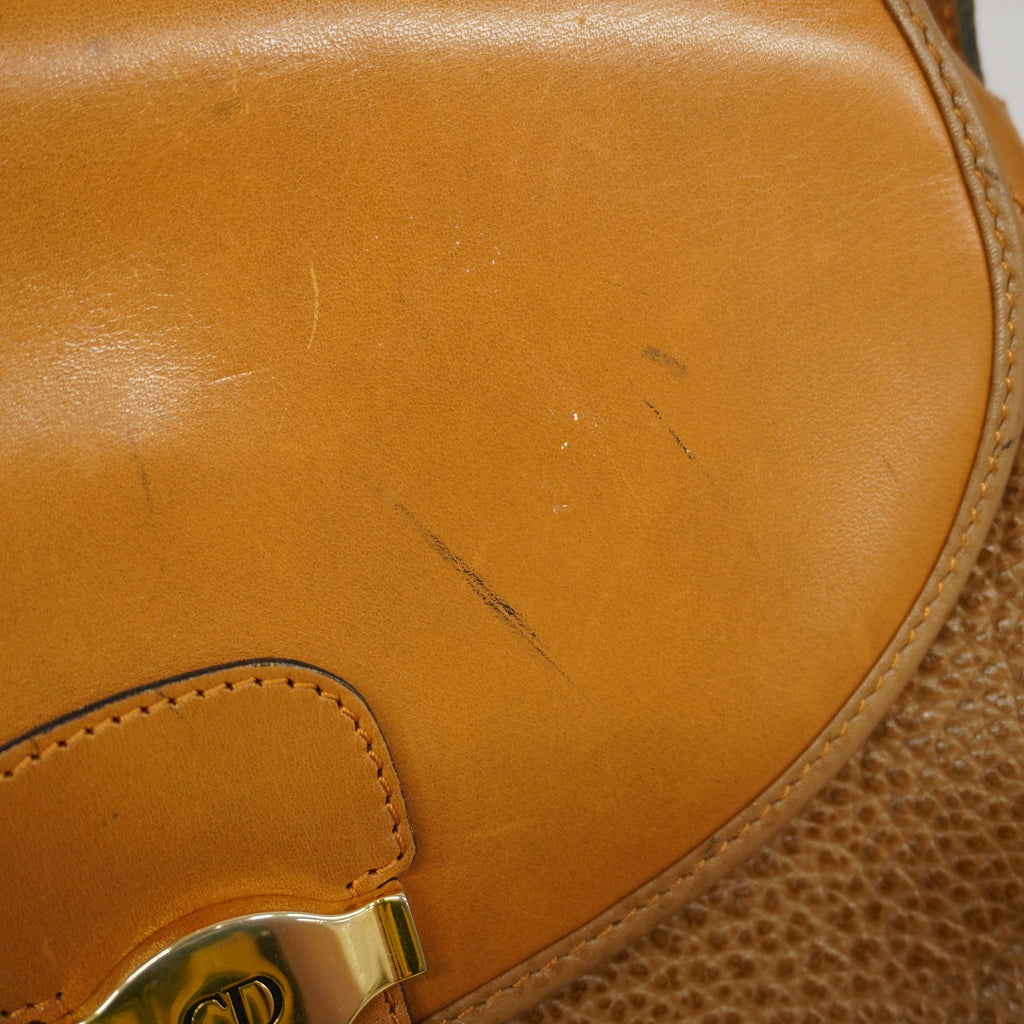 CHRISTIAN DIORAuth  Shoulder Bag Women's Leather Brown
